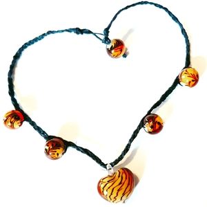 Animal Print Heart Necklace